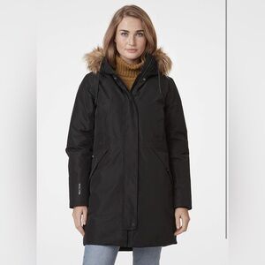 Helly-Hansen Womens Classic Parka Jacket 990 Black Vacation BLACK Size M Winter